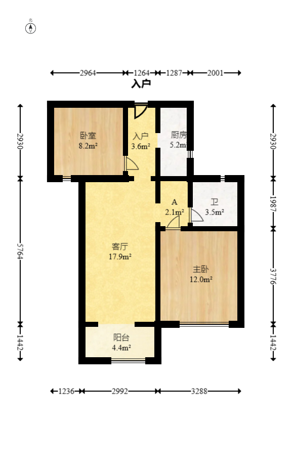 荣盛花语城  2室2厅1卫    45.0万 荣盛花语城  2室2厅1卫    45.0万户型图