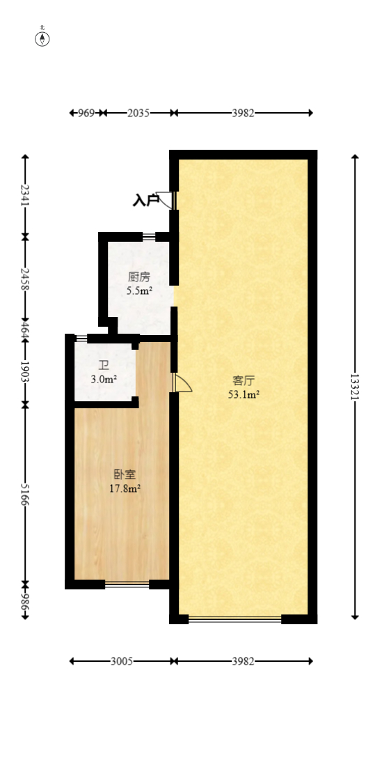 达美美立方  4室2厅2卫   150.00万室内图1