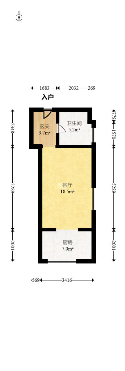 蓝湾国际广场  1室1厅1卫   31.80万