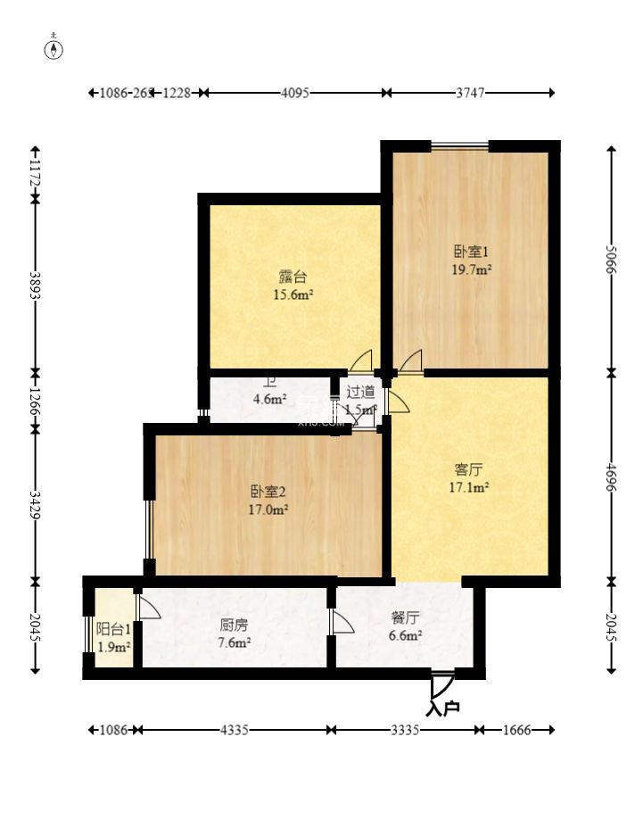 上河国际A座  2室1厅1卫    62.8万