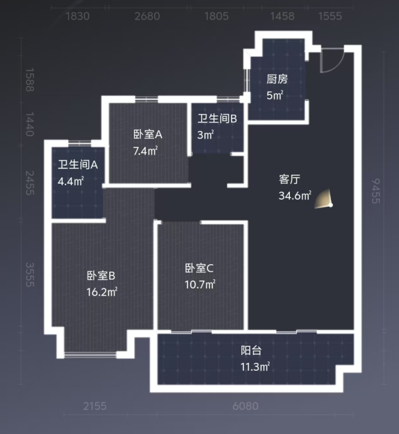 阳光城新城樾府 3室2厅2卫 49.8万 阳光城新城樾府 3室2厅2卫 49.8万室内图
