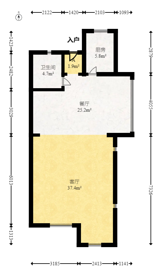佳兆业水岸新都  4室2厅3卫   285.00万室内图1