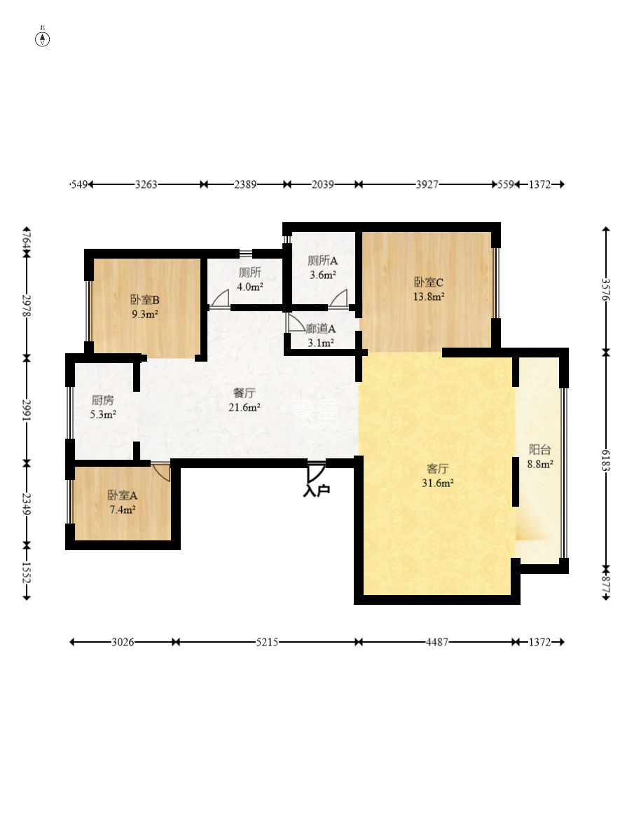 建发电建江山悦  3室2厅2卫   158.00万