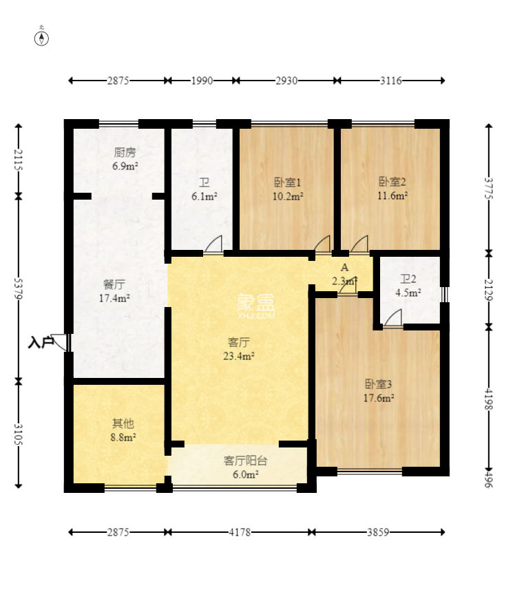 水墨林溪  4室2厅2卫   130.00万