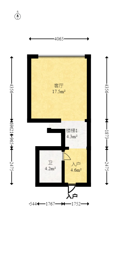 润和国际广场  2室1厅1卫   45.00万室内图1