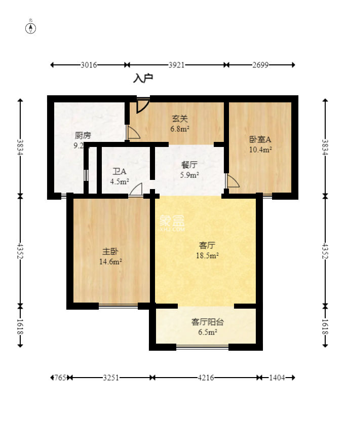 世茂铂翠湾一期  2室2厅1卫   119.80万