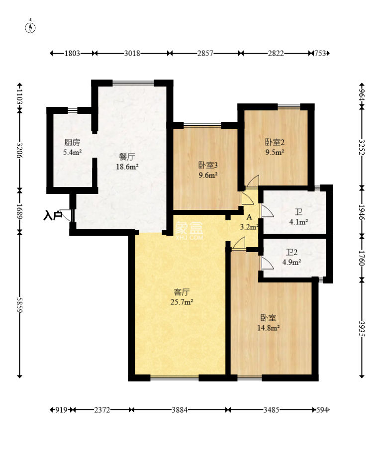 盛景谷山里  3室2廳2衛(wèi)   130.00萬