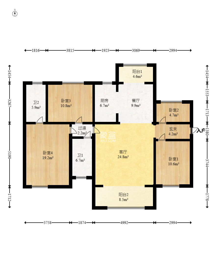 润和滨江府  4室2厅2卫    125.0万 润和滨江府  4室2厅2卫    125.0万