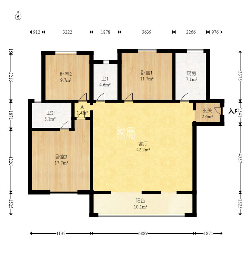珠江东方明珠（新地东方明珠）三期  3室2厅2卫    85.0万