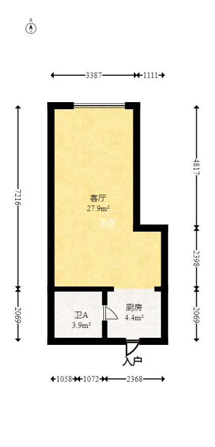 德思勤城市广场（宝格丽公寓）  1室1厅1卫   31.00万
