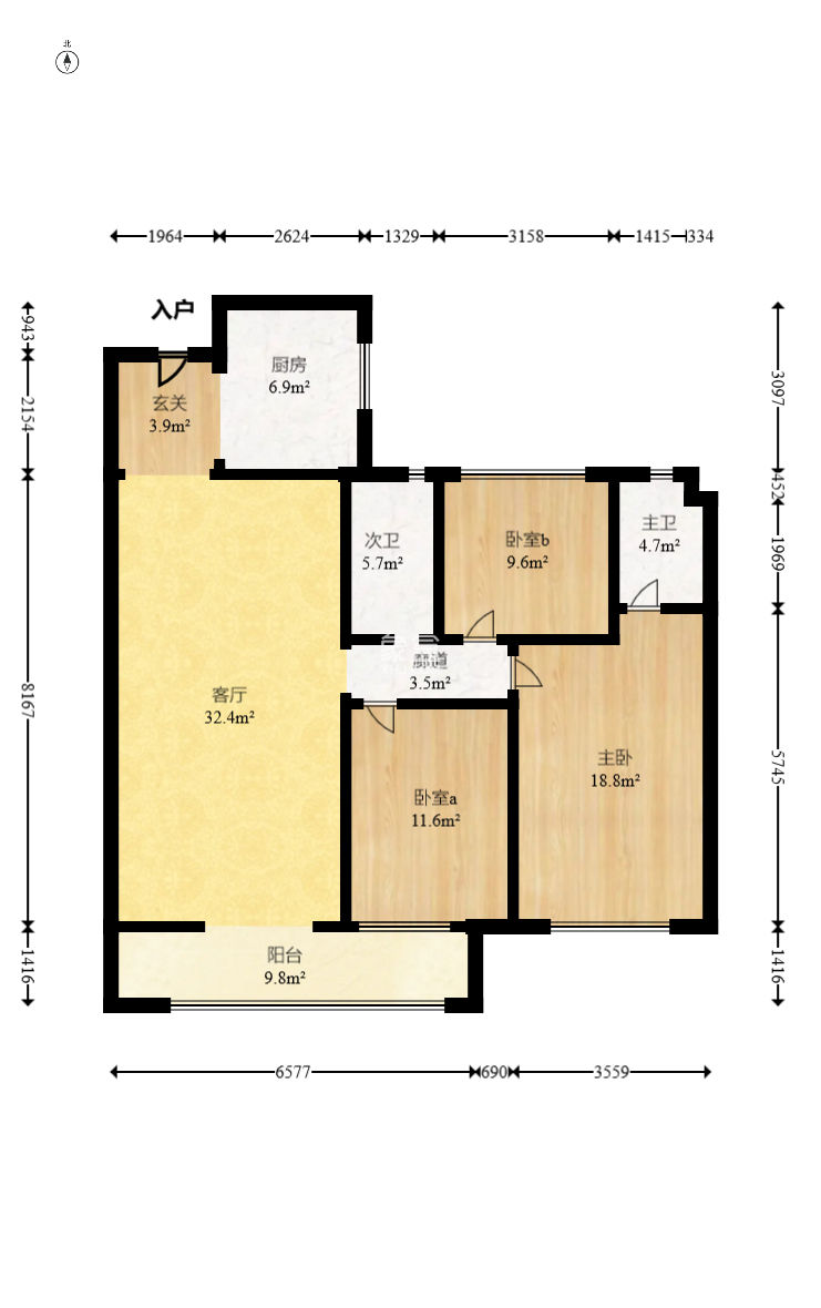 中国铁建湘语梅溪  3室2厅2卫    132.0万