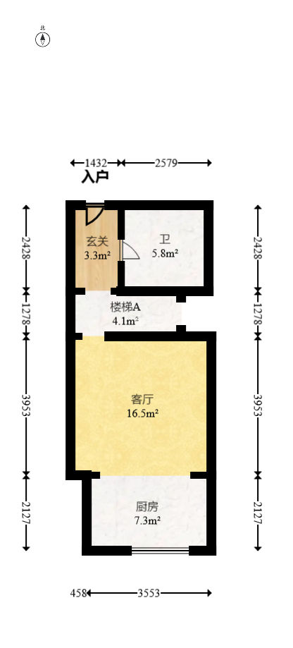 富兴时代御城  2室1厅1卫   89.80万