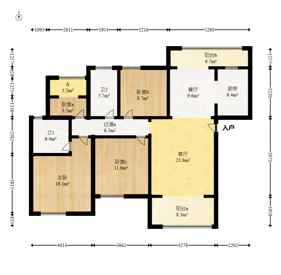 春晖花园  4室2厅2卫    85.0万 春晖花园  4室2厅2卫    85.0万户型图