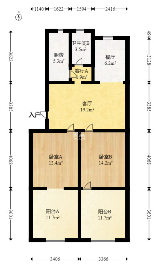 東塘工商局宿舍  3室2廳1衛(wèi)   62.80萬