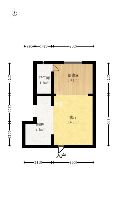书院观邸  1室1厅1卫   48.00万