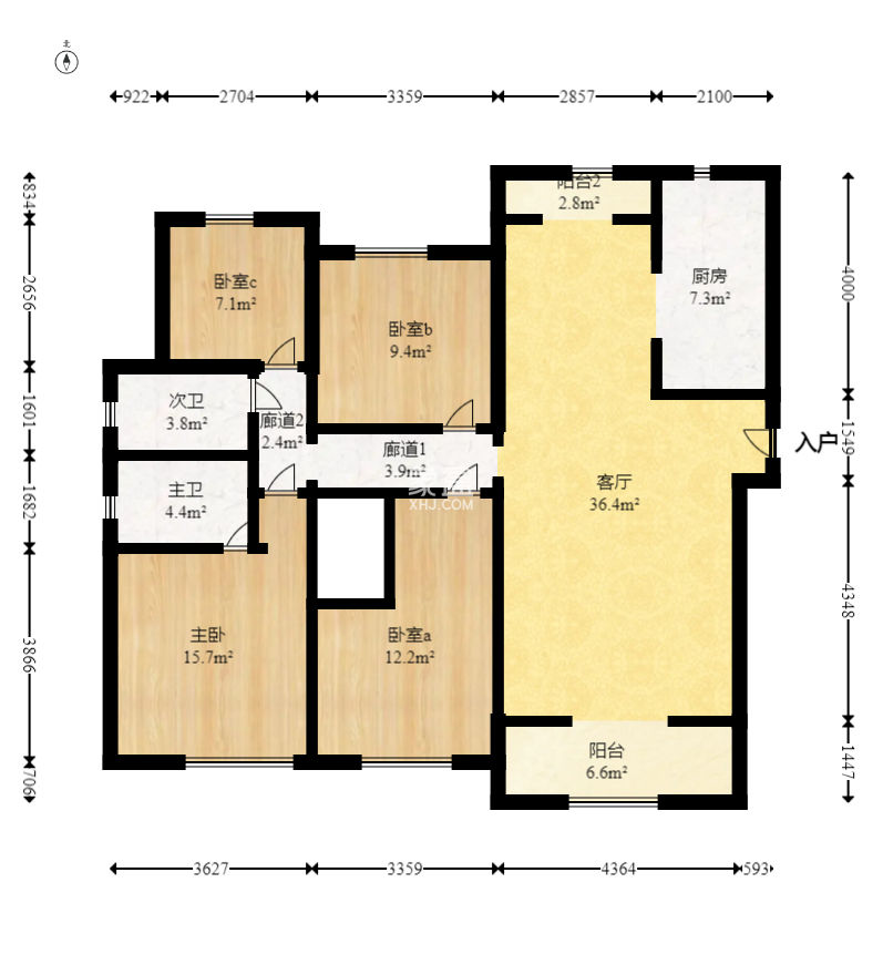 长沙溪山悦  4室2厅2卫   135.00万