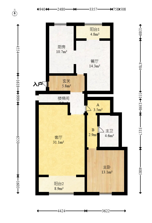 青竹湖畔  4室2厅3卫   358.00万