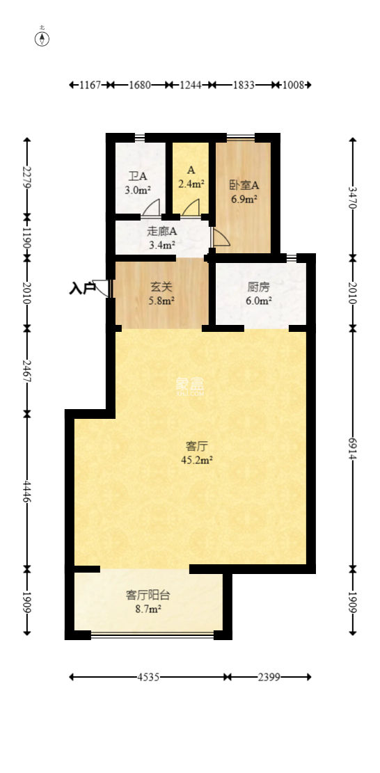 大唐印象三期御玺  1室2厅2卫   138.00万