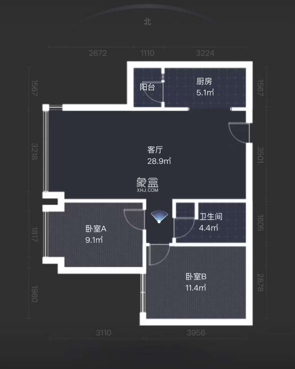 奥园广场  2室2厅1卫    40.0万