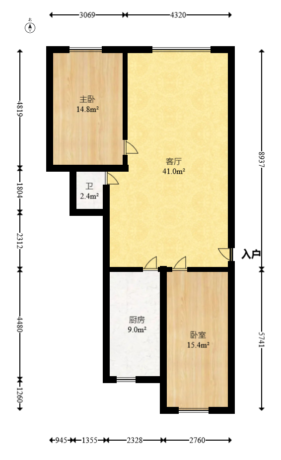 星沙二区  2室2厅1卫    29.8万 星沙二区  2室2厅1卫    29.8万户型图