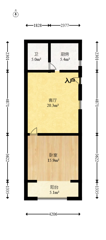 尚都花园城 1室0厅0卫 25.5万 尚都花园城 1室0厅0卫 25.5万户型图