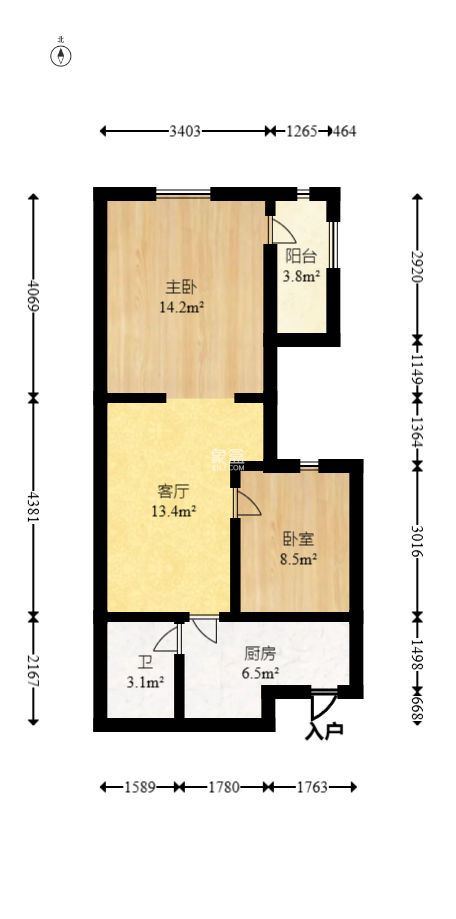 少帅府  2室1厅1卫   70.00万