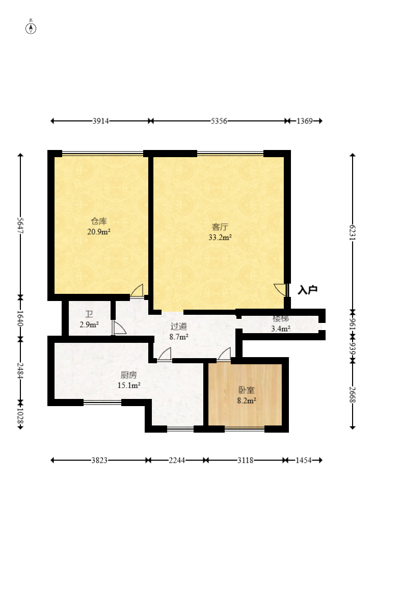 静园山庄  8室2厅4卫    230.0万 静园山庄  8室2厅4卫    230.0万户型图