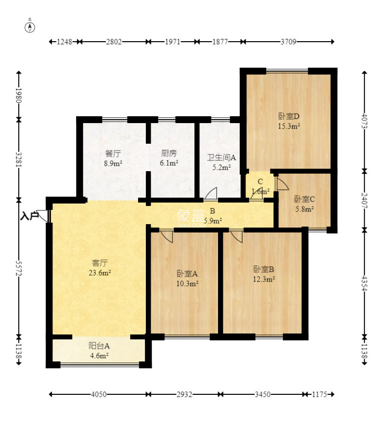 凯富漫城  3室2厅2卫   60.00万