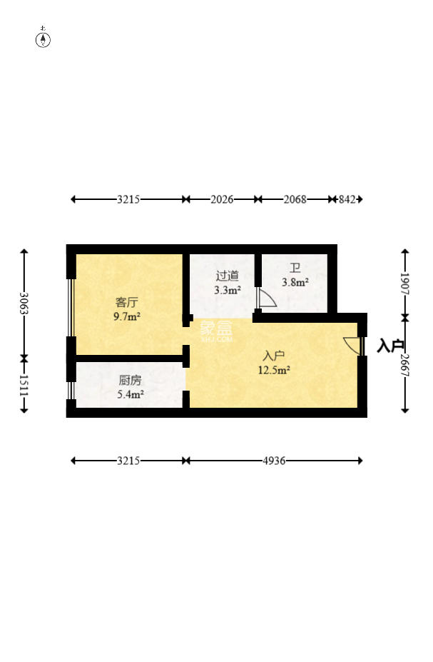 九玺铭城(九玺华府)  2室2厅1卫    42.0万 九玺铭城(九玺华府)  2室2厅1卫    42.0万户型图