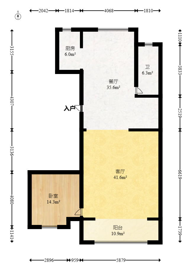 合能枫丹新里  4室2厅2卫    216.98万室内图1