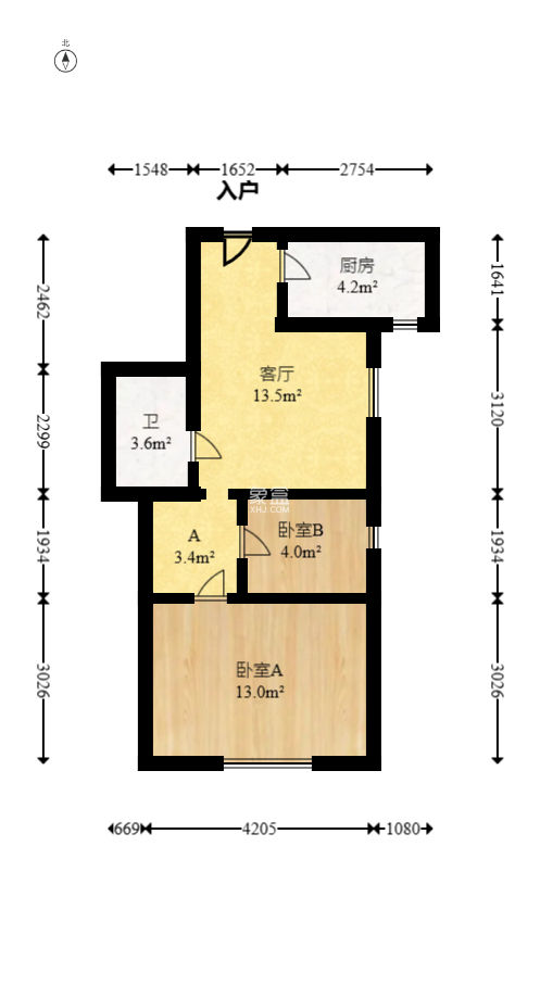 西子湖畔沃府  2室2厅1卫   49.00万