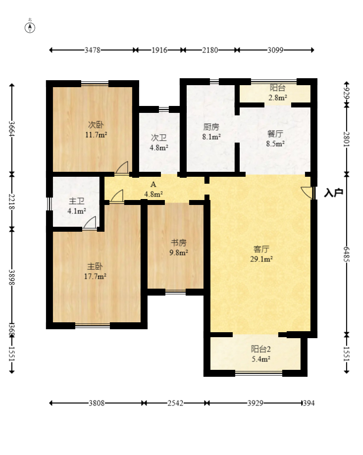山语城一期  3室2厅2卫    86.0万 山语城一期  3室2厅2卫    86.0万户型图