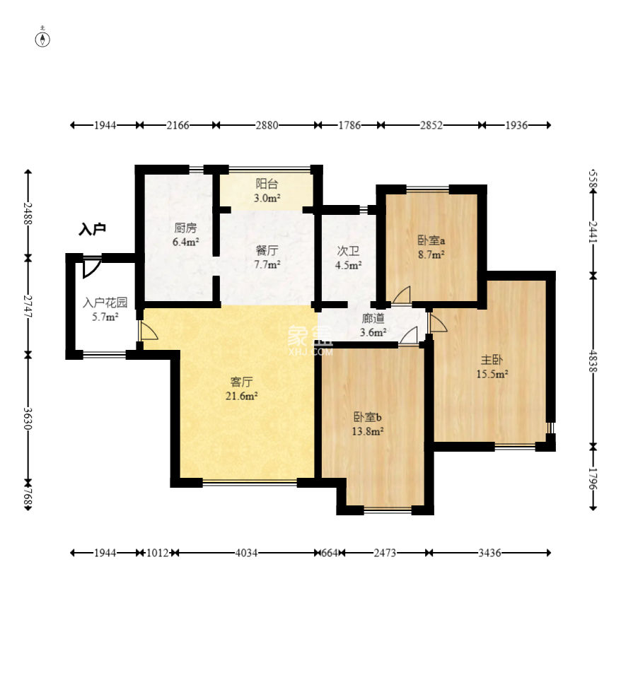 保利麓谷林语E区  3室2厅1卫    83.0万