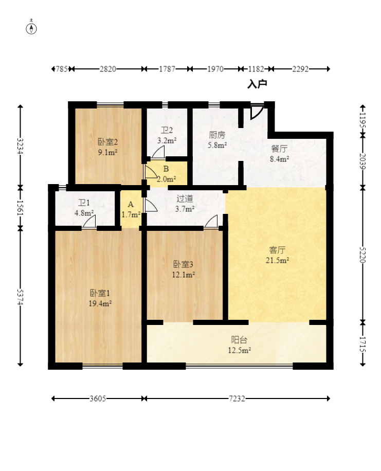 新力铂园(江山云著)  3室2厅2卫    129.8万 新力铂园(江山云著)  3室2厅2卫    129.8万户型图