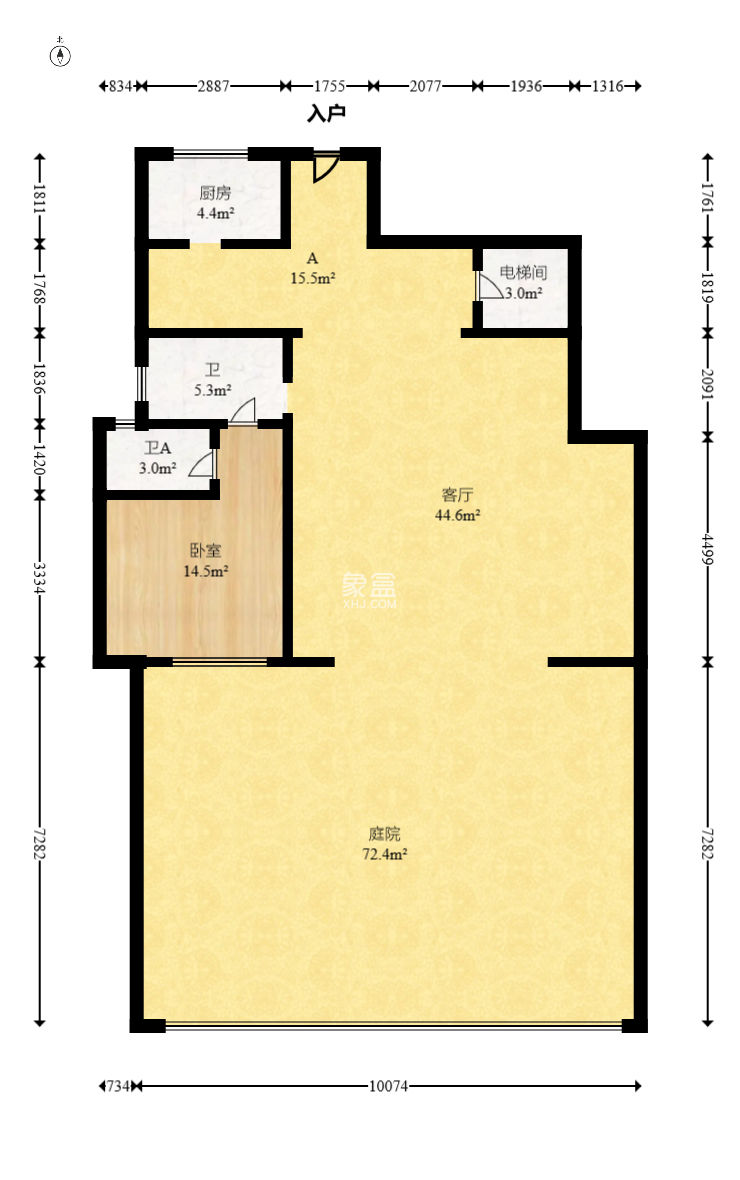 绿地麓湖郡  5室2厅3卫   350.00万