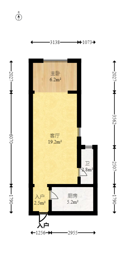 红树湾  1室1厅1卫   23.00万室内图1