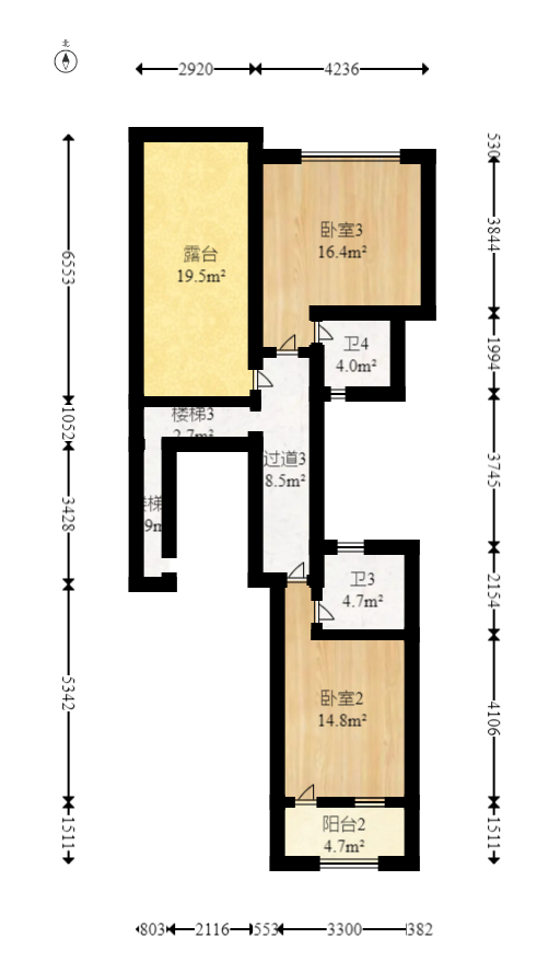 长沙玫瑰园  6室3厅4卫   485.00万室内图1