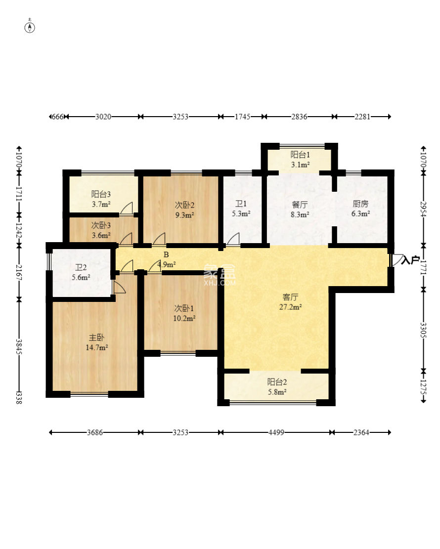 中建悦和城  4室2厅2卫   128.80万