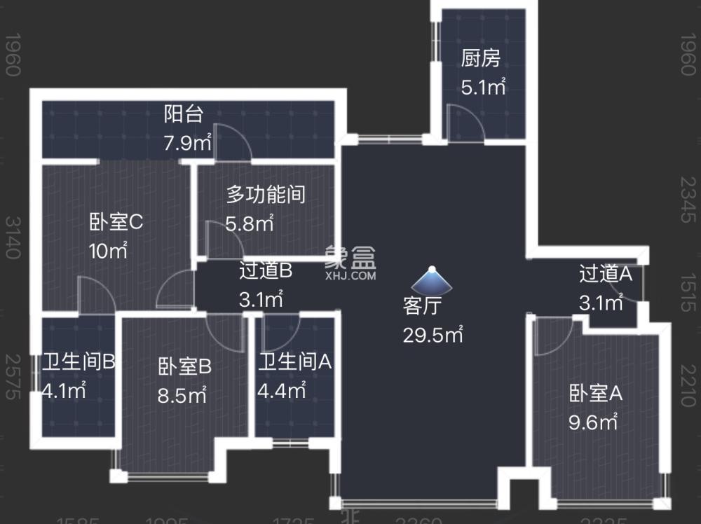金轮津桥华府  4室2厅2卫   70.80万