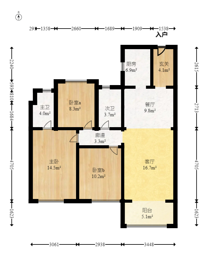 中海麓山境南区  3室2厅2卫    121.0万 中海麓山境南区  3室2厅2卫    121.0万户型图