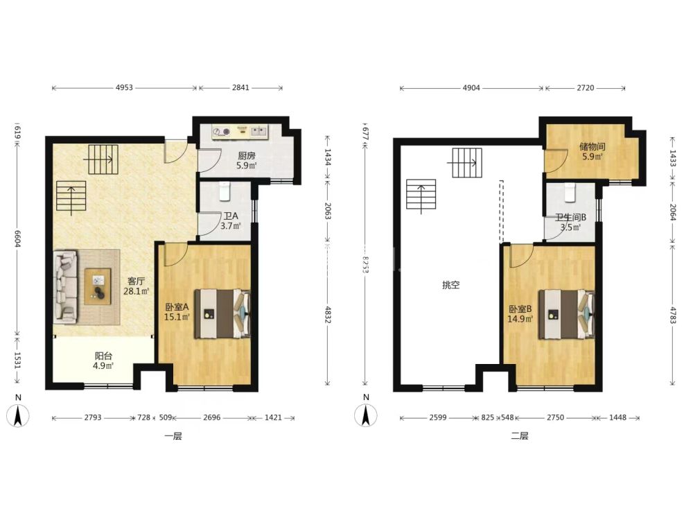学府时代 3室2厅2卫 45.0万 学府时代 3室2厅2卫 45.0万室内图