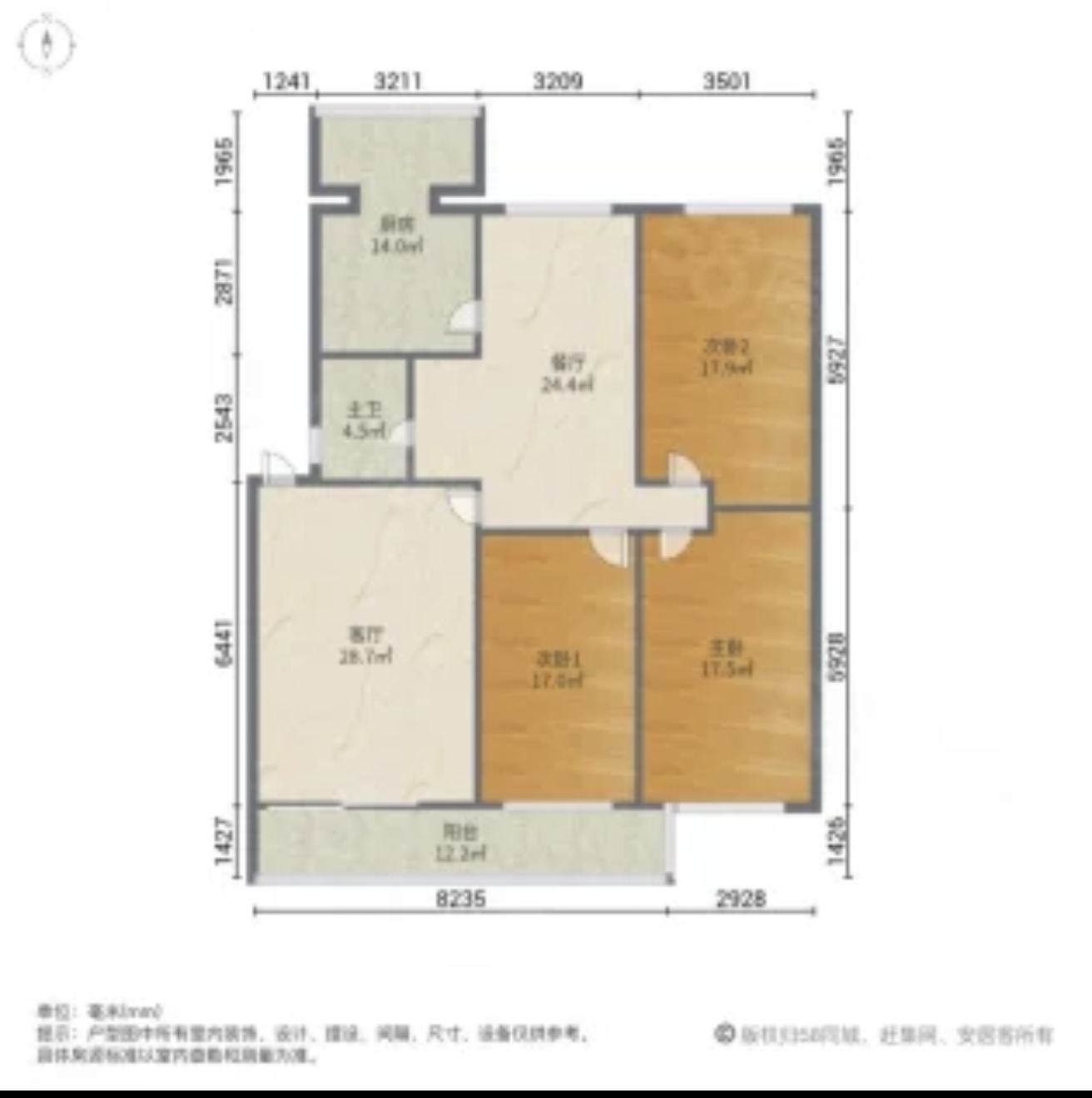 亚太中柳林小区  1室0厅0卫   140.00万户型图
