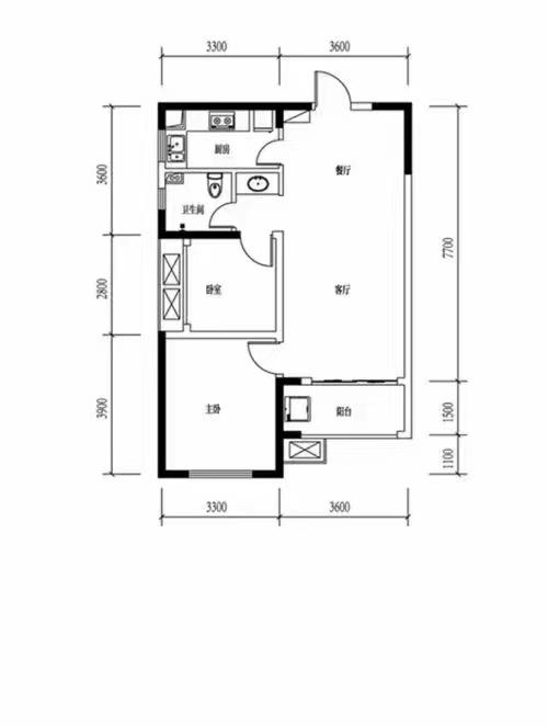 麓谷新干线  1室1厅1卫   1500.00元/月室内图1