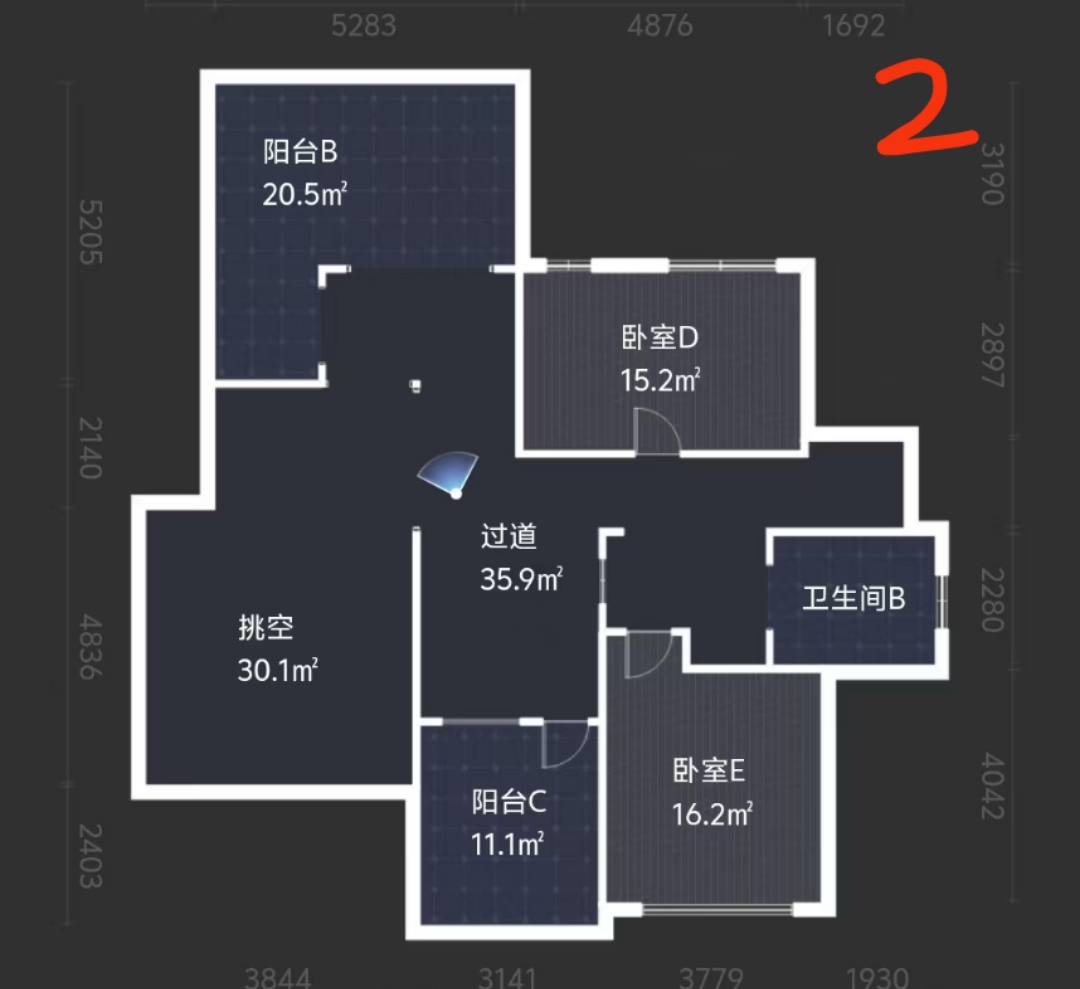 湘银星城  4室2厅2卫   132.00万室内图