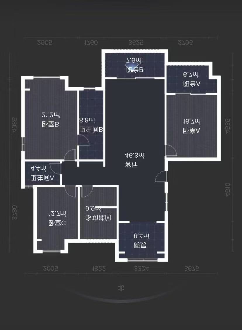 佳兆业金域天下一期 4室2厅2卫 110.0万 佳兆业金域天下一期 4室2厅2卫 110.0万室内图