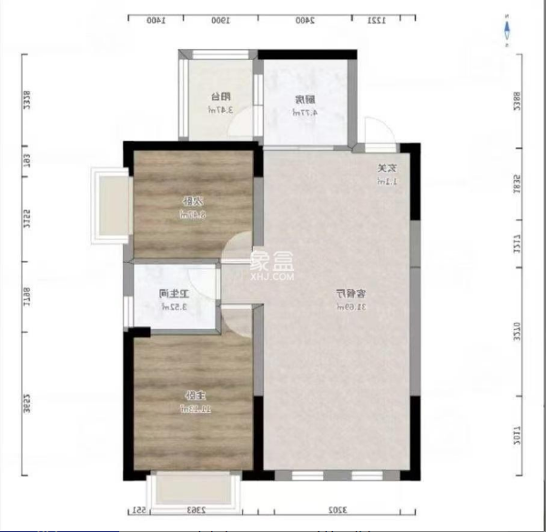 型格建宁翰府  2室2厅1卫   49.80万