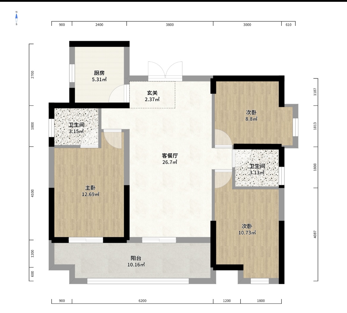 时代新城(翰林府) 3室2厅1卫 41.8万 时代新城(翰林府) 3室2厅1卫 41.8万室内图