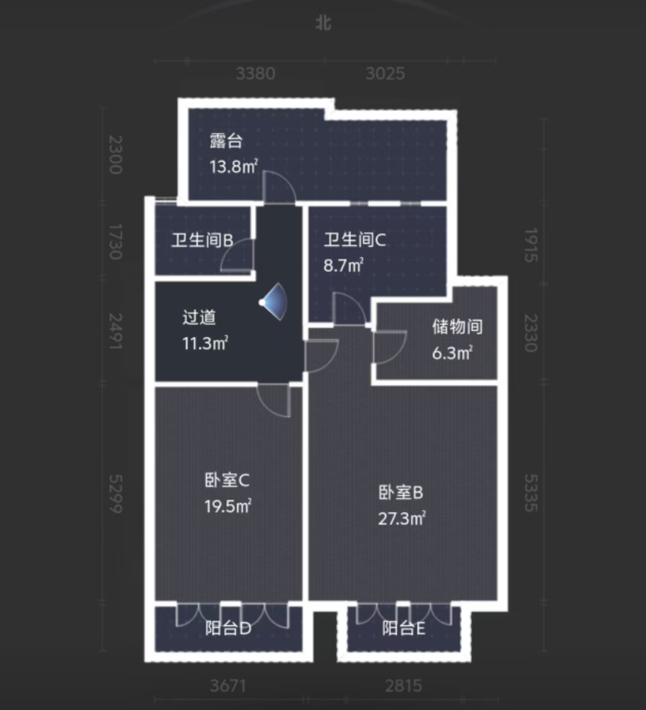 佳兆业金域天下一期  4室2厅2卫   135.00万室内图