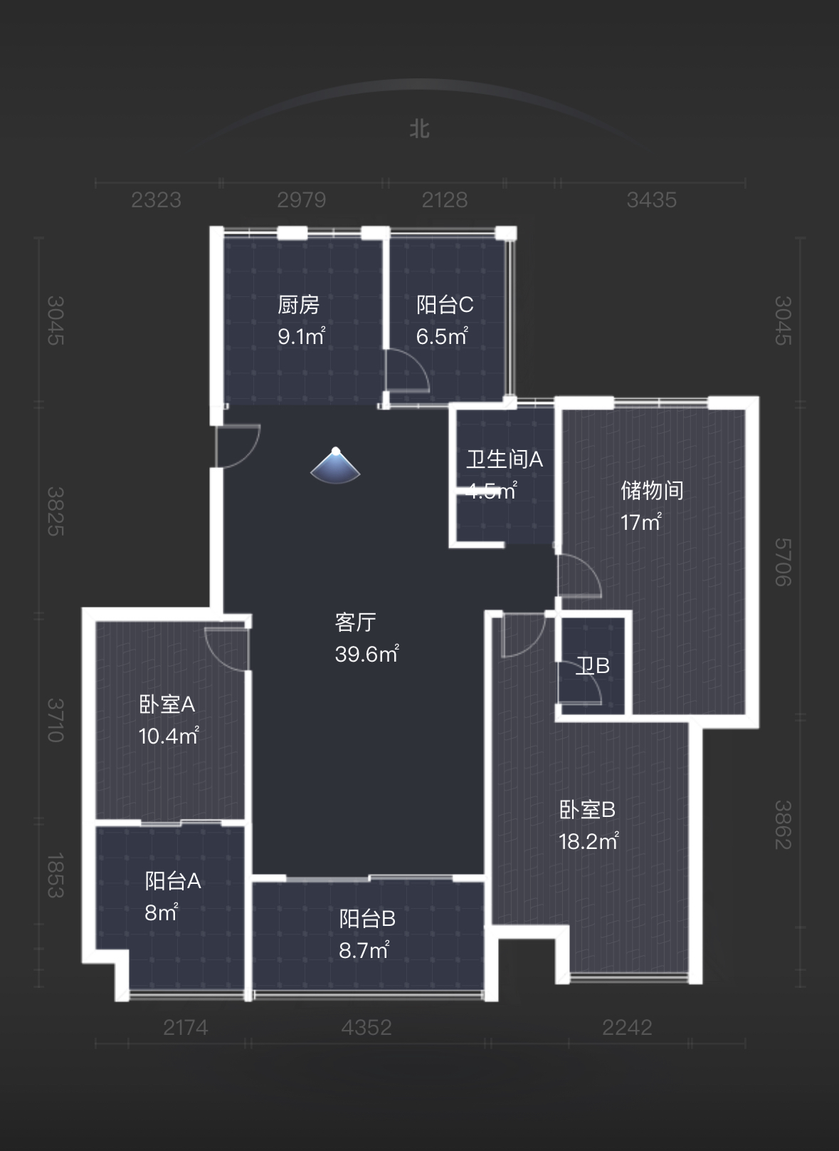 山水文园 3室2厅2卫 58.0万 山水文园 3室2厅2卫 58.0万室内图