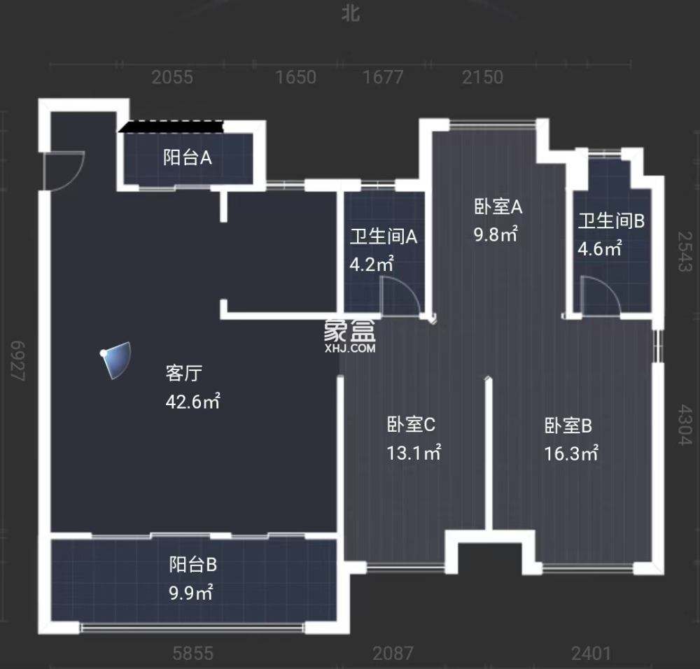建发央著  3室2厅2卫    89.8万